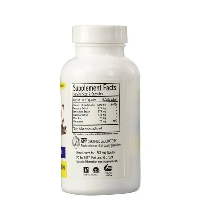 Ivory Caps Maximum Strength Vitamin C Brightening Plus 60 Caps - Image 2