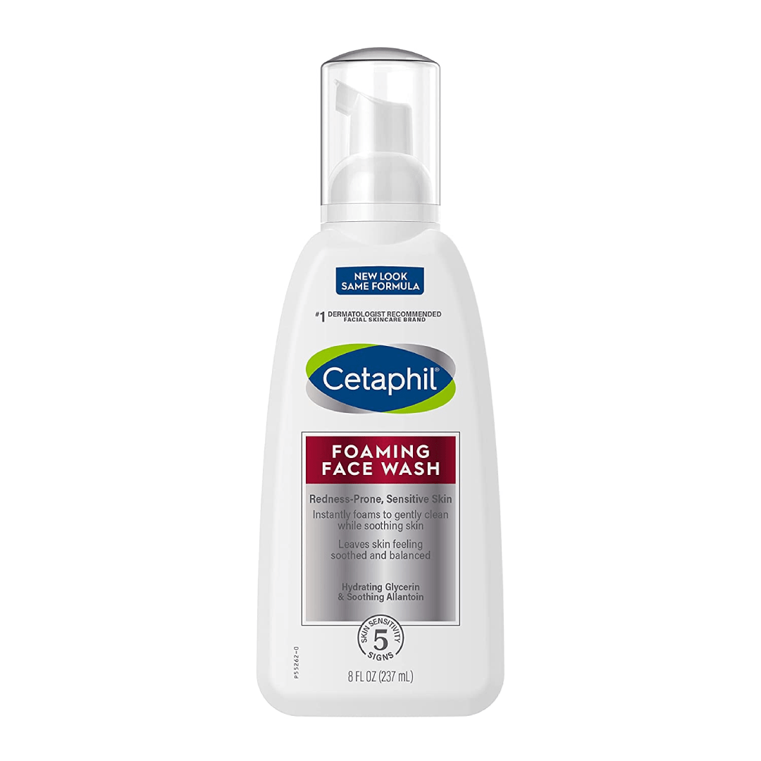 CETAPHIL Redness Relieving Foaming Face Wash for Sensitive Skin
