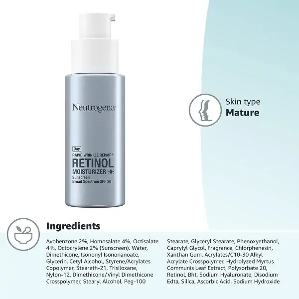 Neutrogena Rapid Wrinkle Repair Retinol Anti-Wrinkle Moisturizer with SPF 30 Sunscreen - Image 5