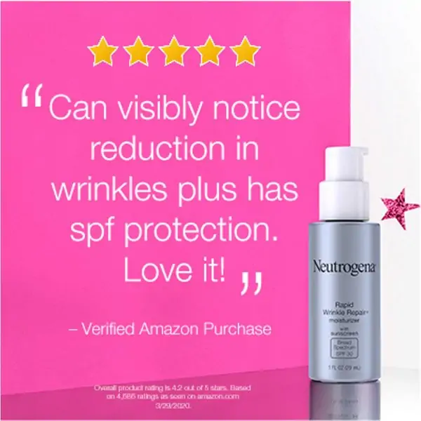 Neutrogena Rapid Wrinkle Repair Retinol Anti-Wrinkle Moisturizer with SPF 30 Sunscreen - Image 4