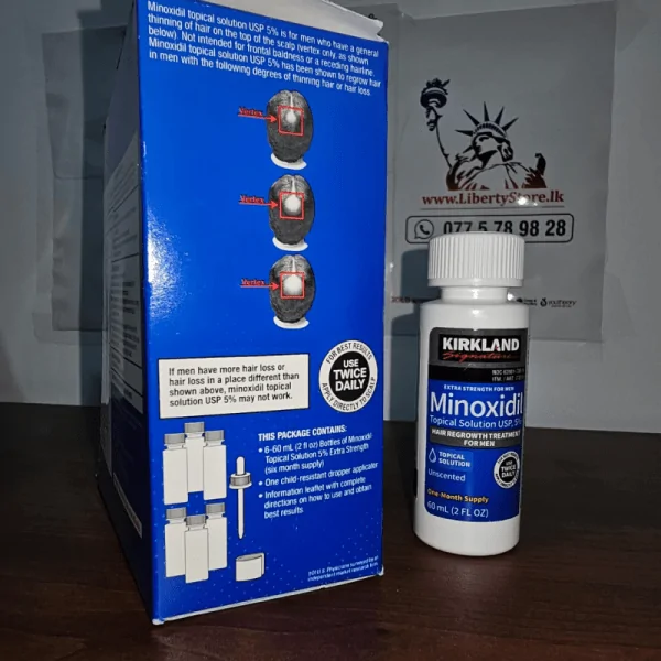 Kirkland Signature Minoxidil 5% Extra Strength Hair Regrowth Topical Solution - 1 Month Supply (1 x 2 oz Bottle) - Image 5