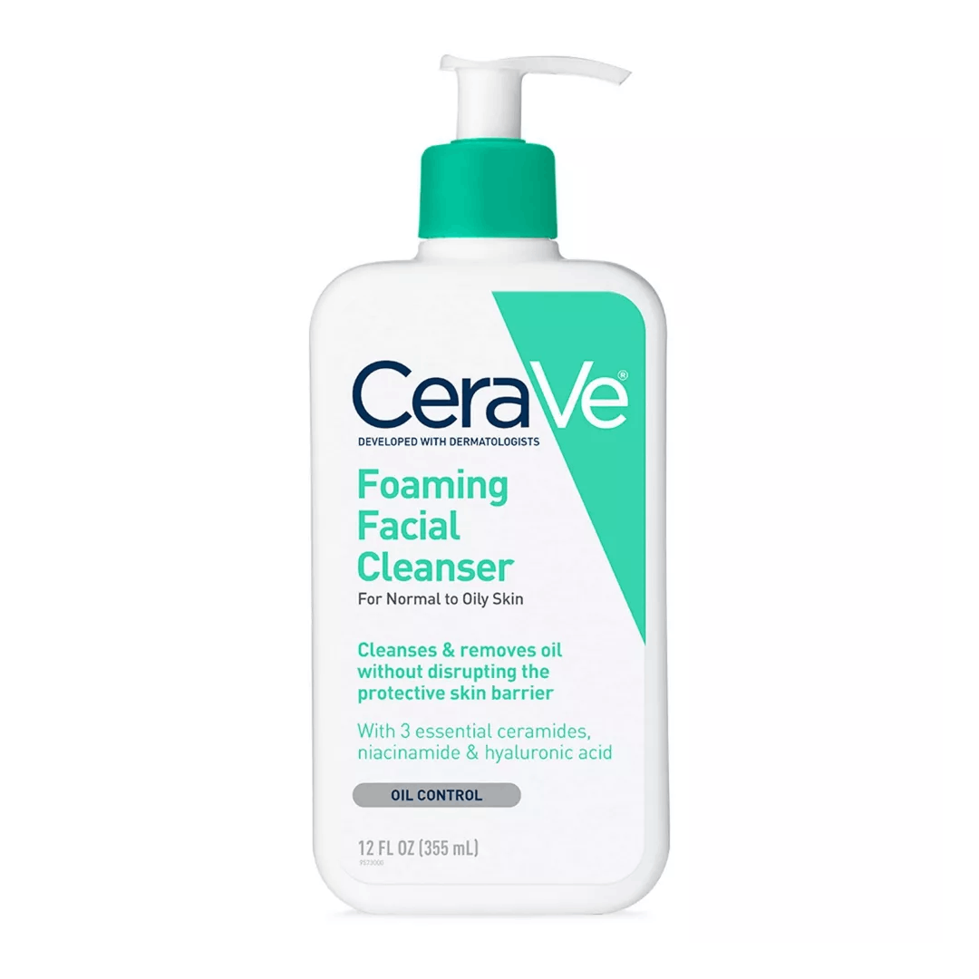 CeraVe Foaming Face Wash, Facial Cleanser for Normal to Oily Skin 355ml