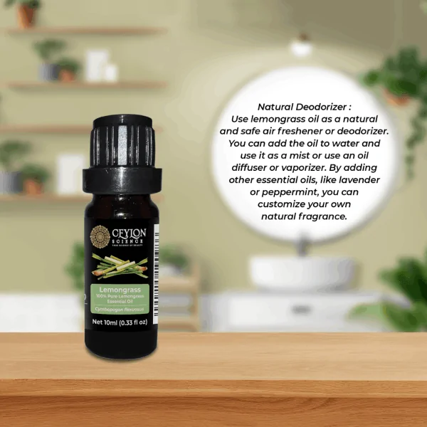 100% Pure Lemongrass Essential Oil Therapeutic Grade 10ml - Image 1