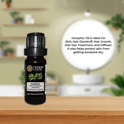 Ceylon Science 100% Pure Camphor Essential Oil Therapeutic Grade 10ml