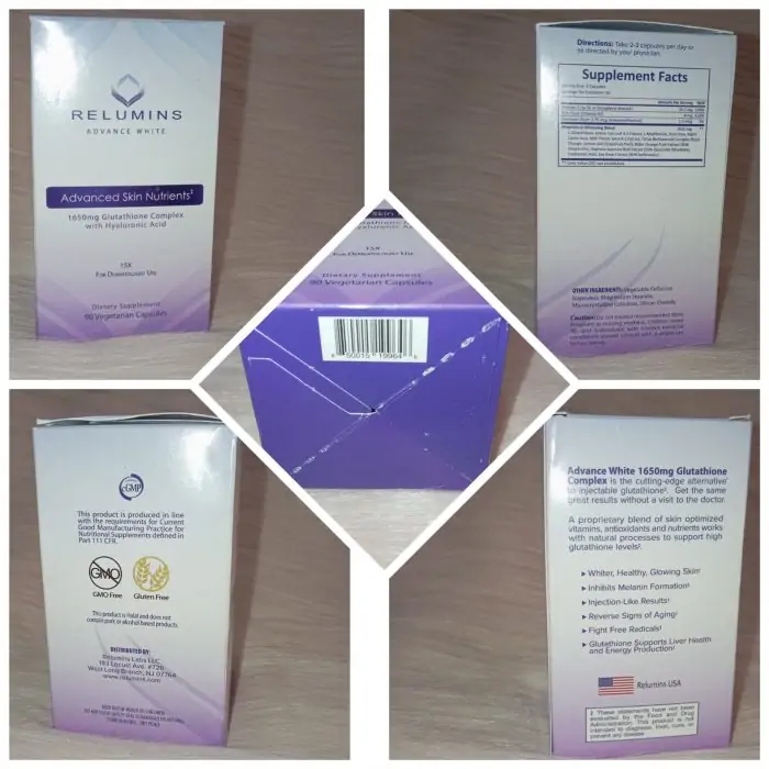 Relumins Advance White 1650mg 15x Glutathione Complex – For Dermatologist Use - Image 3