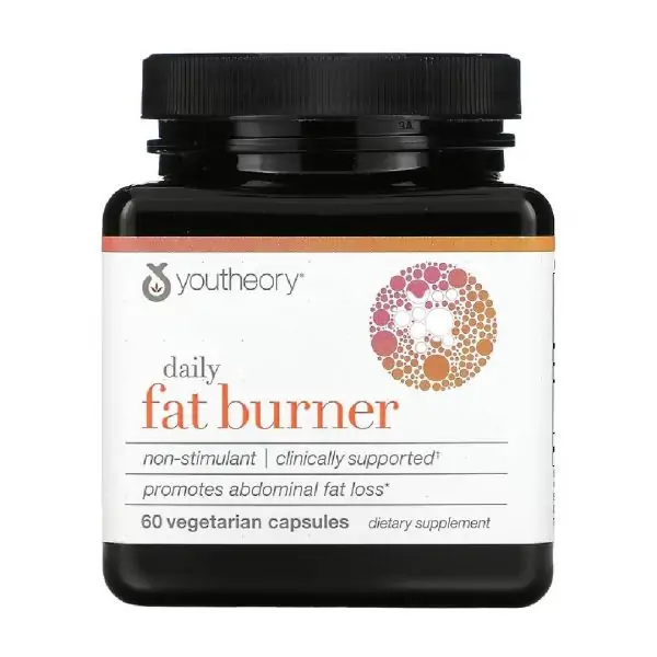 Youtheory, Daily Fat Burner, 60 Vegetarian Capsules - Image 2