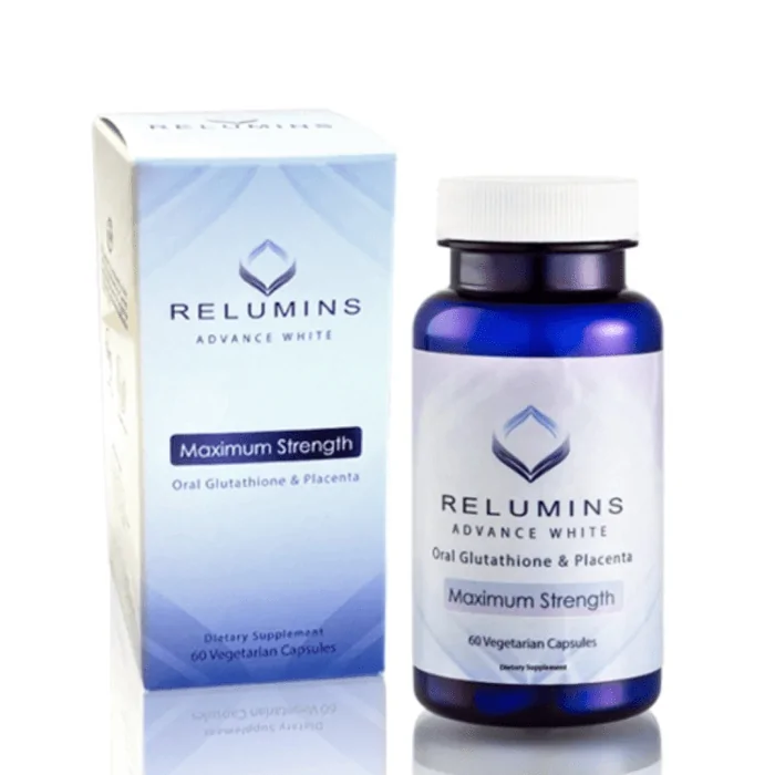 Authentic Relumins Advanced White Oral Glutathione with Vitamin C & ALA - Skin Repair Capsules - Image 2