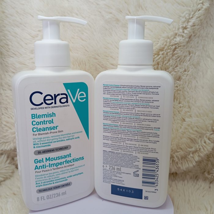 CeraVe Blemish Control Face Cleanser with 2% Salicylic Acid & Niacinamide for Blemish-Prone Skin 236ml  (Language may Vary) - Image 5