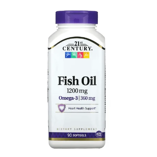 21st Century, Fish Oil, 1,200 mg, 90 Softgels - Image 1