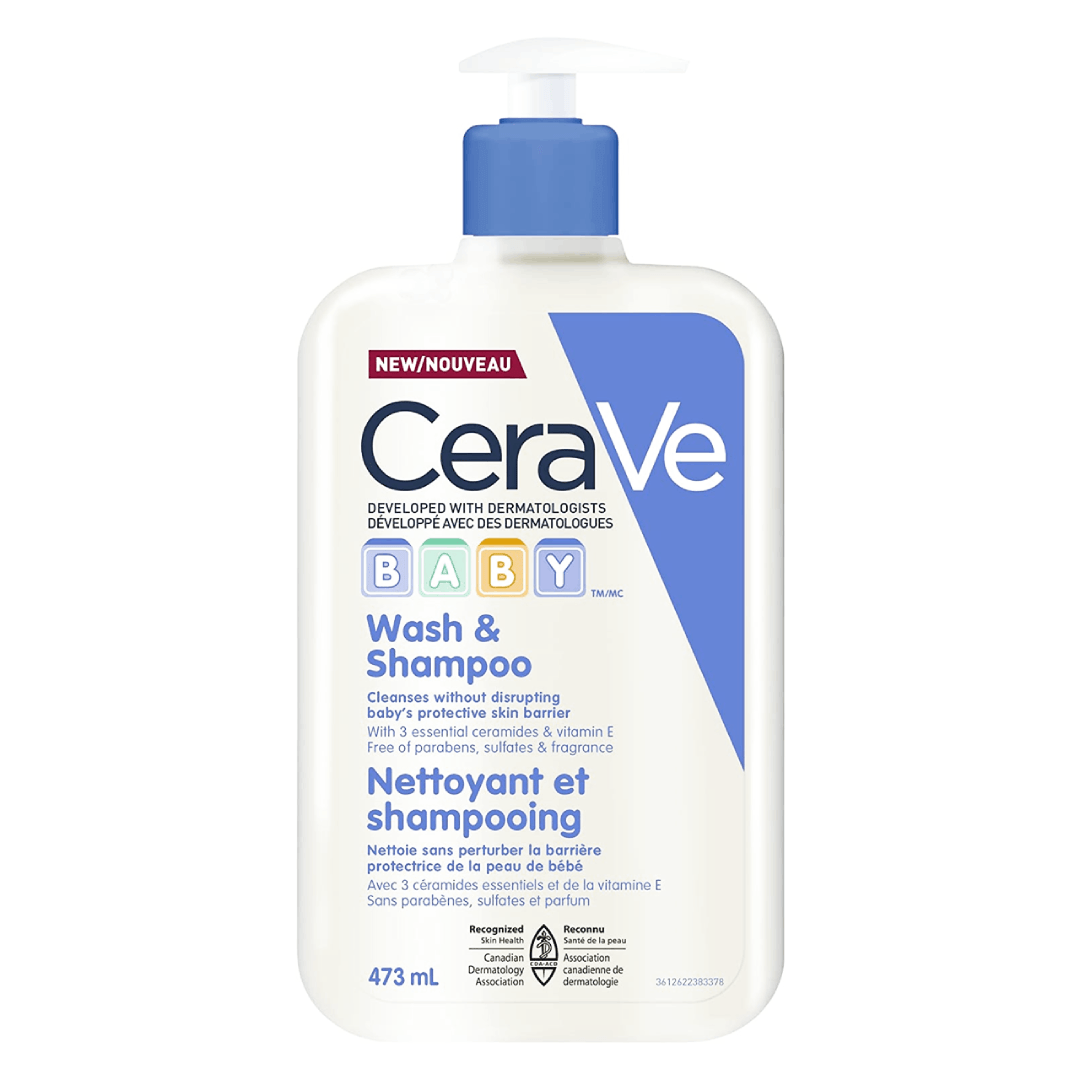 CeraVe – Baby Wash & Shampoo – Free of Parabens, Sulfates & Fragrances | 473 mL