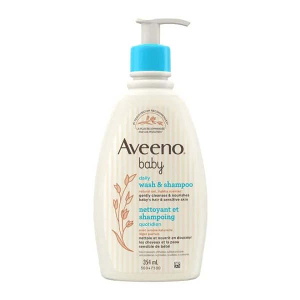 Aveeno Baby Wash & Shampoo 354ml - Image 1