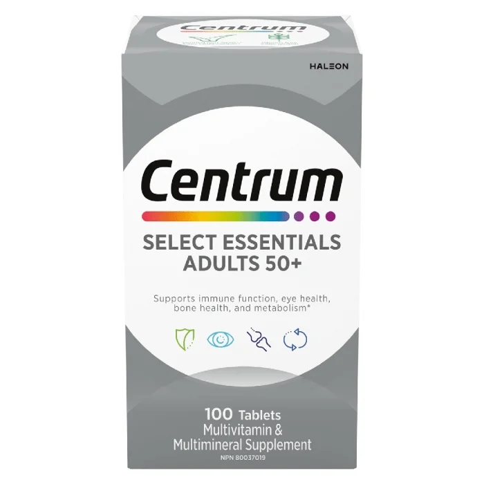 (Discounted Product ) Centrum Select Essentials 50+ Multivitamin | Complete Daily Nutritional Support | 100 Tablets - Image 1