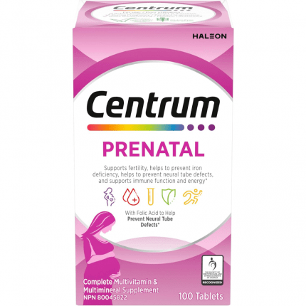 Centrum Prenatal Complete Multivitamin 100Tablets