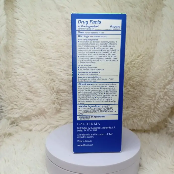 (Discounted Product ) Differin Acne Face Wash with 5% Benzoyl Peroxide - Image 6