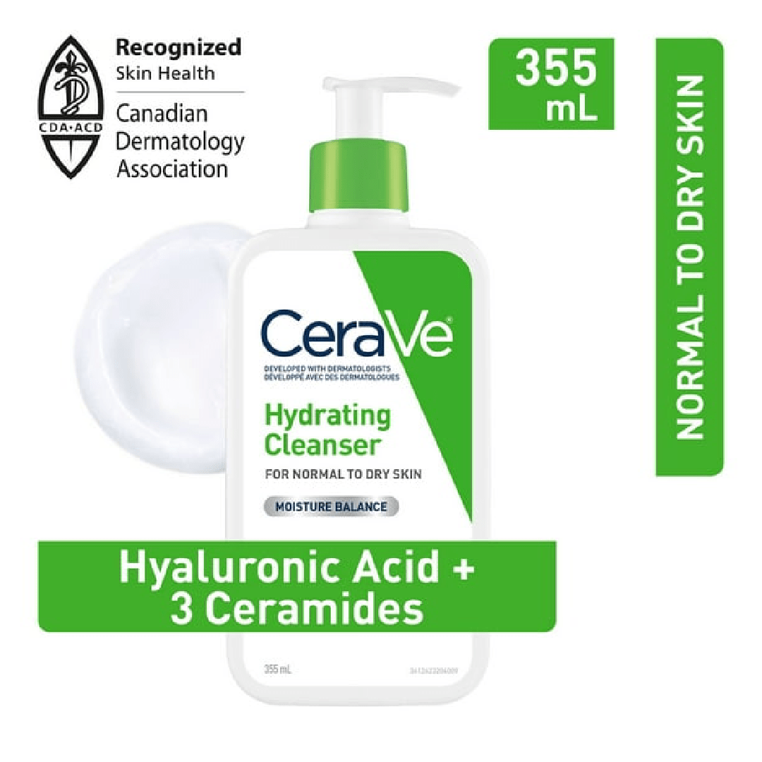 CeraVe Hydrating Facial Cleanser with Hyaluronic Acid and 3 Ceramides 355ml