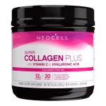 NeoCell Super Collagen Plus With Vitamin C and Hyaluronic Acid Collagen Powder, Unflavored, 12g 30Servings 13.7 oz