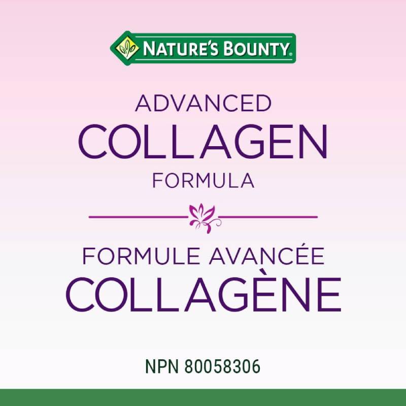Nature’s Bounty Advanced Collagen Formula With Vitamin C And Calcium 90 Count