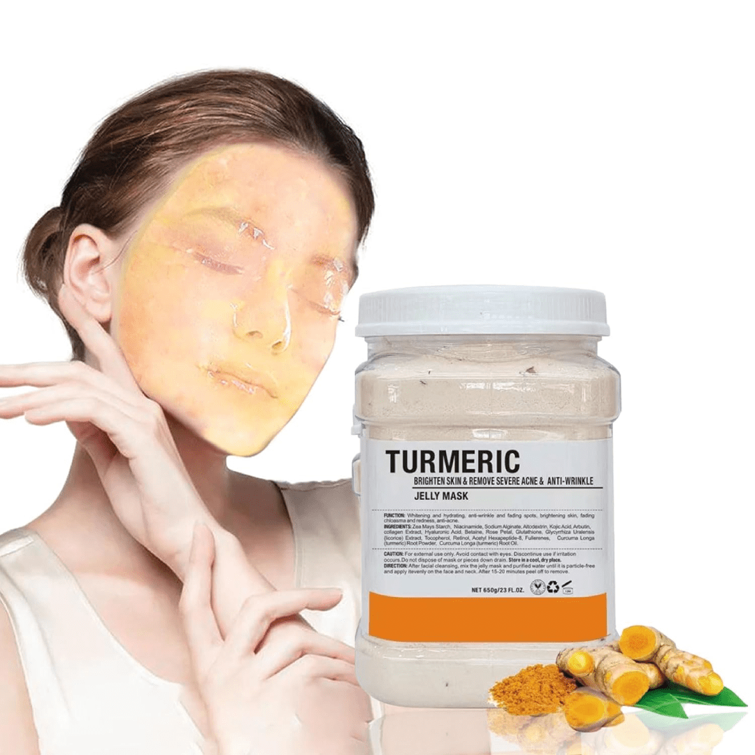 Jelly Mask Powder for Facials, Turmemic Anti-Wrinkel Remove Acne Jelly Face Mask