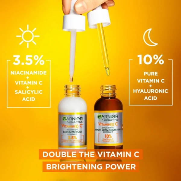 ( Discounted Product ) Garnier SkinActive Brightening Night Vitamin-C Serum 30ml - Image 4