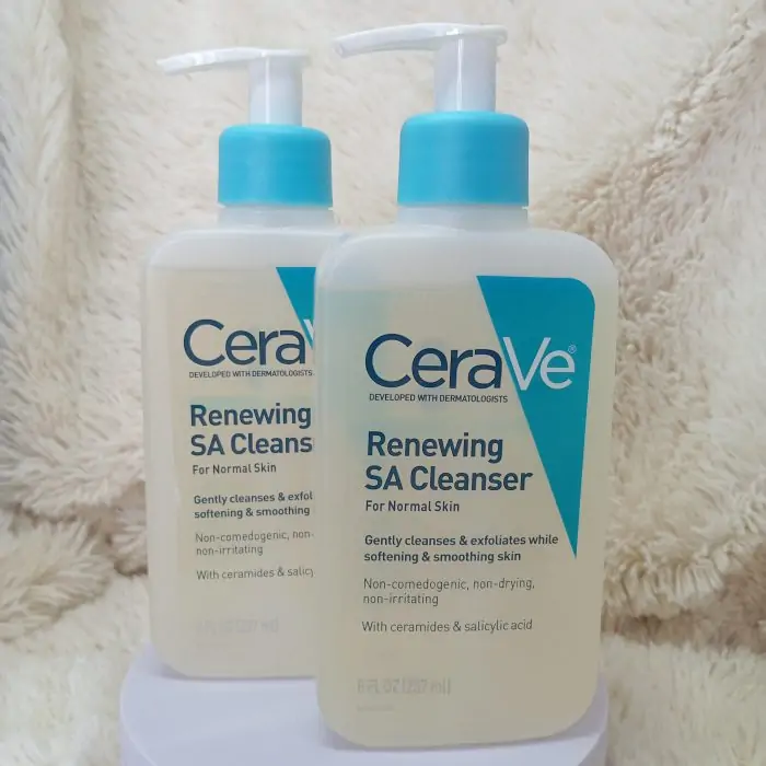 CeraVe SA Cleanser | Salicylic Acid Cleanser with Hyaluronic Acid 8 Ounce - Image 6