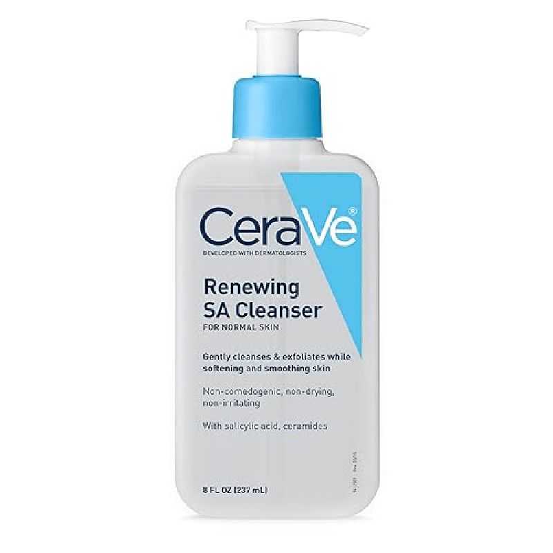 CeraVe SA Cleanser | Salicylic Acid Cleanser with Hyaluronic Acid 8 Ounce