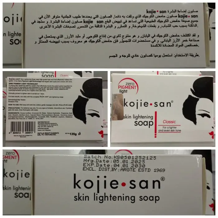 Kojie San Skin and Body Soap – Original Kojic Acid, Dark Spot Remover Soap Bar with Coconut & Tea Tree Oil – 135g - Image 4