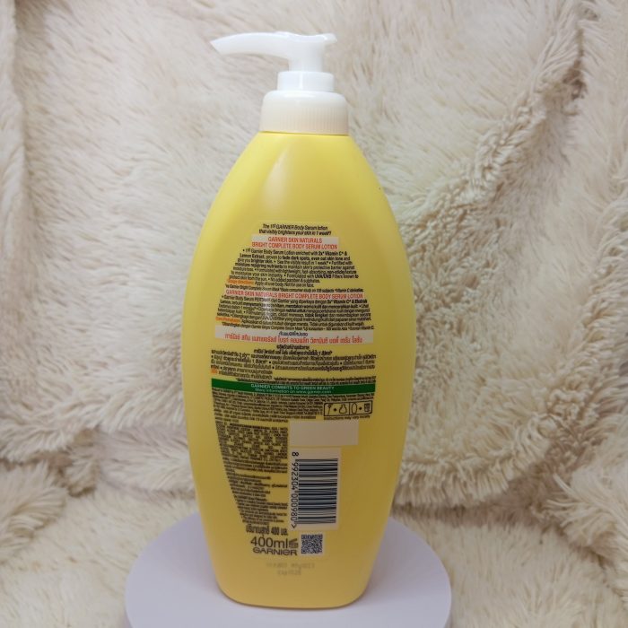 Garnier Skin Naturals Bright Complete Vitamin C Body Serum Lotion with UVA/UVB Filters 400ml - Image 4