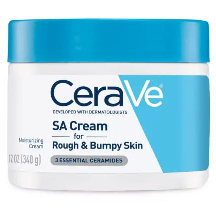 CeraVe SA Cream for Rough and Bumpy Skin, Moisturizer Unscented 340g