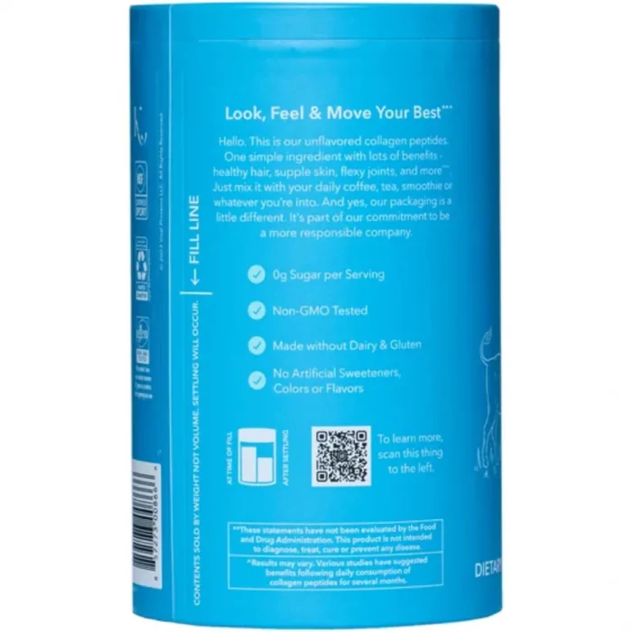 Vital Proteins Collagen Peptides Unflavored Dietary Supplement (Net Wt  24 oz 680g) - Image 2