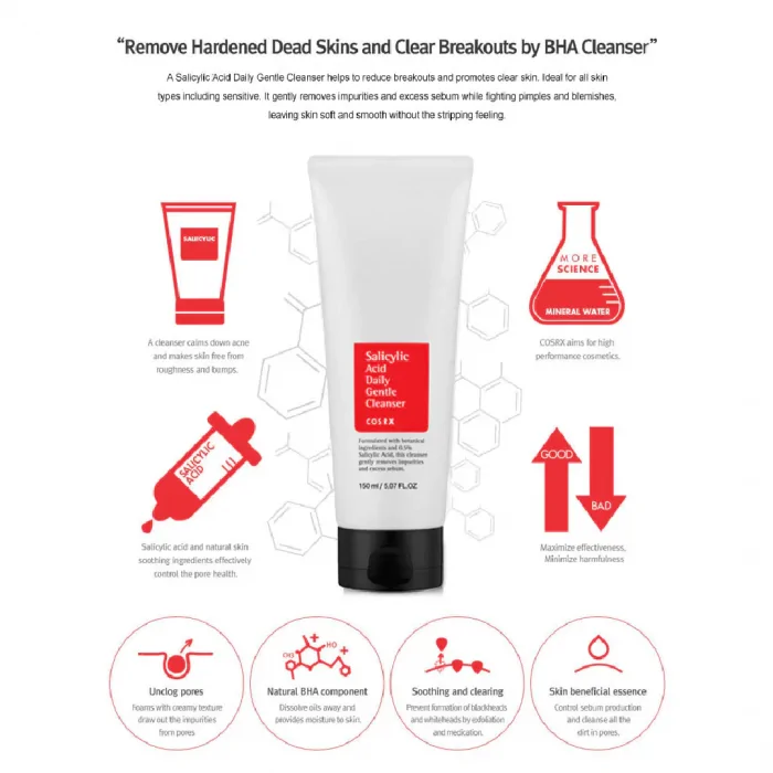 COSRX Salicylic Acid Daily Gentle Cleanser - Image 4