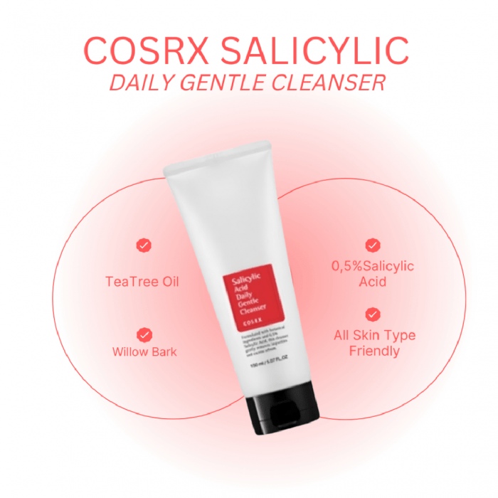 COSRX Salicylic Acid Daily Gentle Cleanser - Image 5