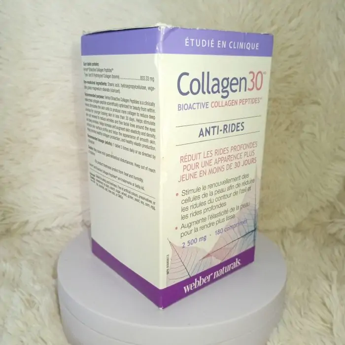 Webber Naturals Collagen30 Anti-Wrinkle | 2,500 mg of Bioactive Collagen Peptides | 180 Tablets - Image 7