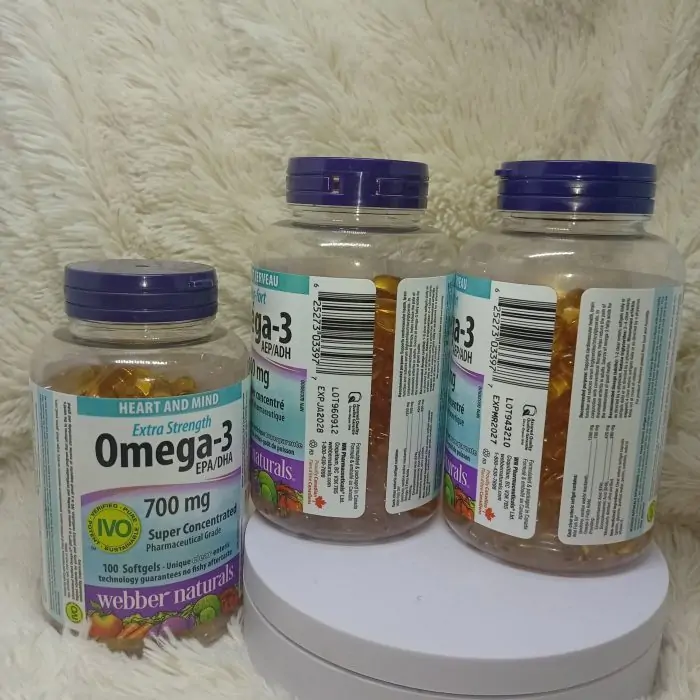 Webber Naturals Omega-3 Extra Strength | 700 mg EPA/DHA | Super Concentrated | 100 Softgels - Image 3