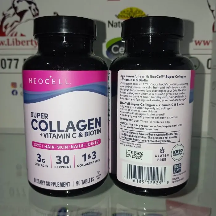 NeoCell Super Collagen + Vitamin C & Biotin, 90 Tablets - Image 4