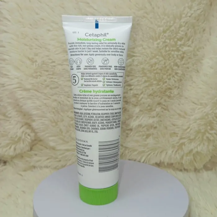 Cetaphil Moisturizing Cream | 85ml | Lightweight, Hydrating Lotion for Sensitive Skin - Image 3