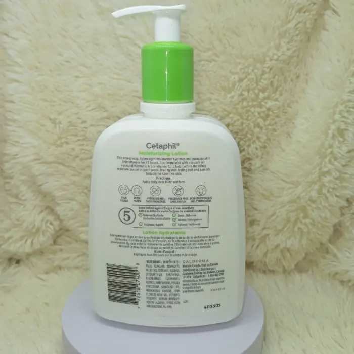 Cetaphil Moisturizing Lotion for Face & Body with Vitamin E  and Panthenol 500ml - Image 4