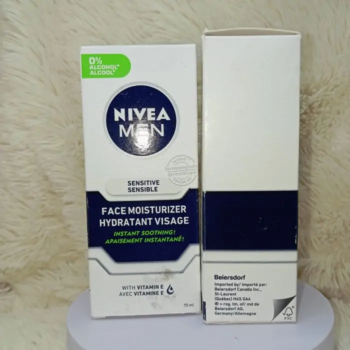 Nivea Men Sensitive Skin Face Care Moisture Cream 75ml - Image 4