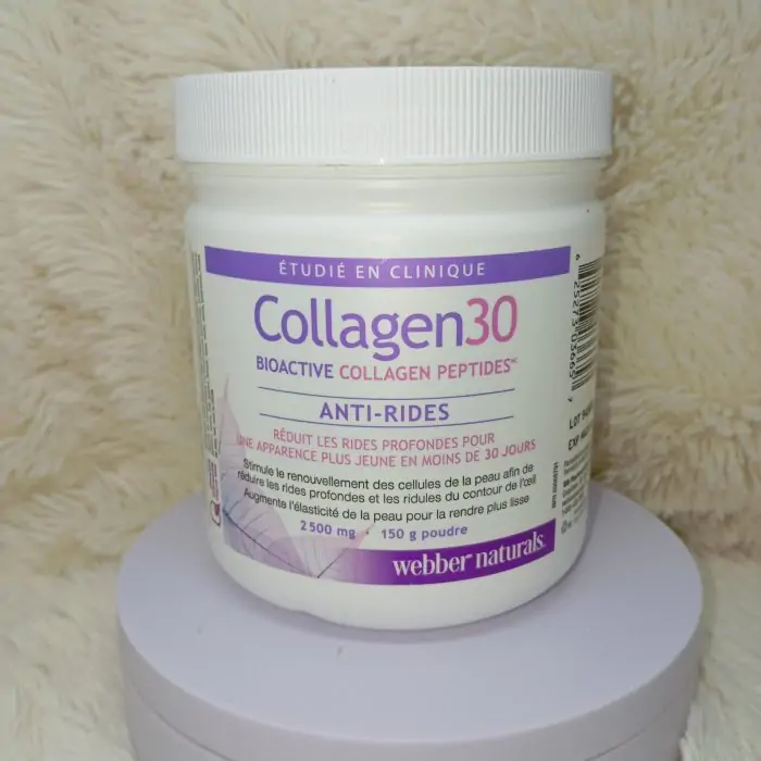 Webber Naturals Collagen30 Anti-Wrinkle Bioactive Collagen Peptides Powder (2,500 mg, 150g) - Image 5