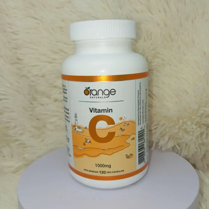 Orange Naturals Vitamin C 1000mg | High-Potency Immune Support and Antioxidant 120 veg Capsules - Image 2