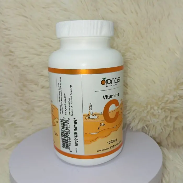 Orange Naturals Vitamin C 1000mg | High-Potency Immune Support and Antioxidant 120 veg Capsules - Image 3