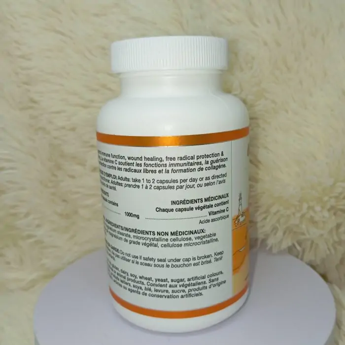 Orange Naturals Vitamin C 1000mg | High-Potency Immune Support and Antioxidant 120 veg Capsules - Image 6