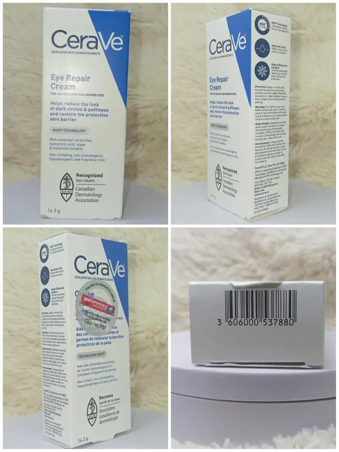 (Discounted Product ) Cerave Eye Repair Cream Under Eye Cream for Dark Circles and Puffiness 0.5 Ounce - Image 6