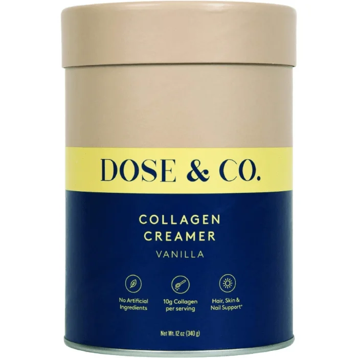 (Discounted Product ) DOSE & CO. Collagen Creamer (Vanilla) 12oz 340g - Image 1