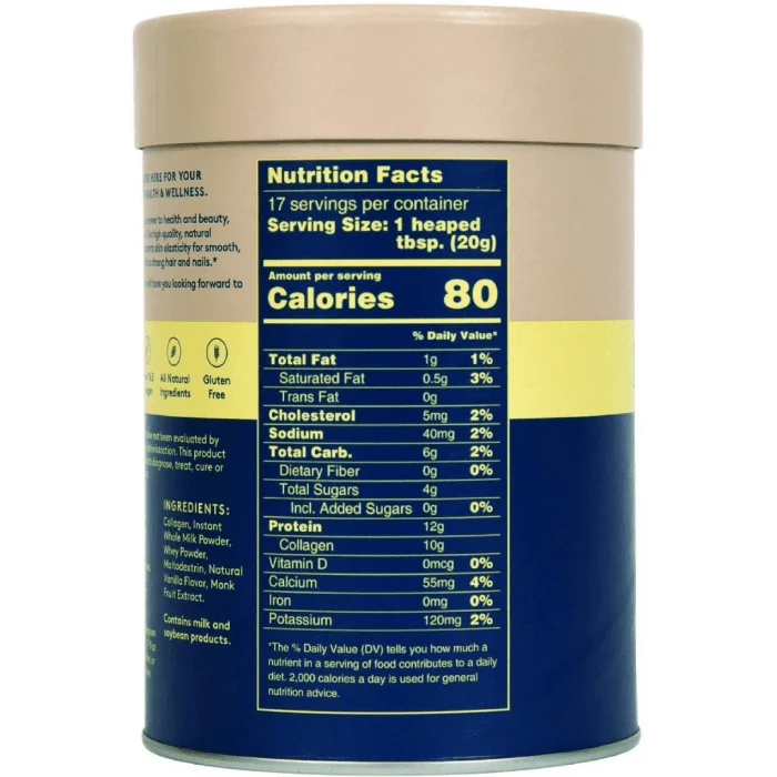 (Discounted Product ) DOSE & CO. Collagen Creamer (Vanilla) 12oz 340g - Image 3