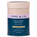 DOSE & CO. Pure Collagen Peptides for Hair, Skin & Nails | Unflavored - 10oz 283g Powder Supplement