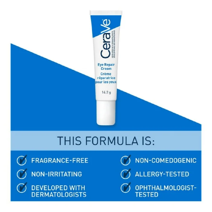 (Discounted Product ) Cerave Eye Repair Cream Under Eye Cream for Dark Circles and Puffiness 0.5 Ounce - Image 2