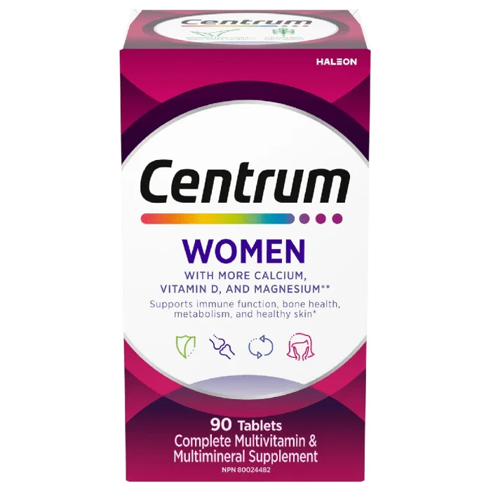 Centrum Women Multivitamin | Daily Multivitamin/Mineral Supplement | 90 Tablets - Image 1