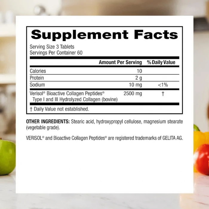 Webber Naturals Collagen30 Anti-Wrinkle | 2,500 mg of Bioactive Collagen Peptides | 180 Tablets - Image 4