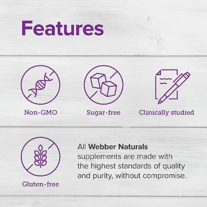 Webber Naturals Collagen30 Anti-Wrinkle | 2,500 mg of Bioactive Collagen Peptides | 180 Tablets - Image 3