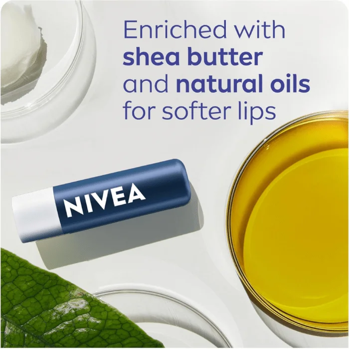 NIVEA MEN Active Care Lip Balm (2 x 4.8g) | Jojoba Oil & Shea Butter | 24-Hour Hydration for Dry Lips - Image 2